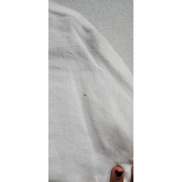 Vintage Jean Jones Shirt Chest Pockets Button Front Linen Top Lagenlook - Picture 10 of 11